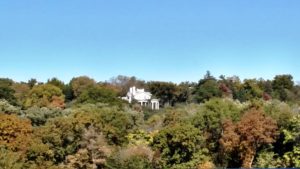 Once a vast prairie void of trees, the 260-acre Arbor Farm now boasts dozens of tree species. In the distance atop the hill with picturesque views of South Table Rock Creek below is Arbor Manor, home of Arbor Day Founder J. Sterling Morton. Hazelnut Research Field (foreground) – second largest in the U.S. – helps show the way to better food production practices, environmental health and innovative agroforestry practices.